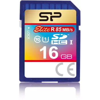 Silicon Power Elite 16GB SDHC Class 10 U1 Memory Card