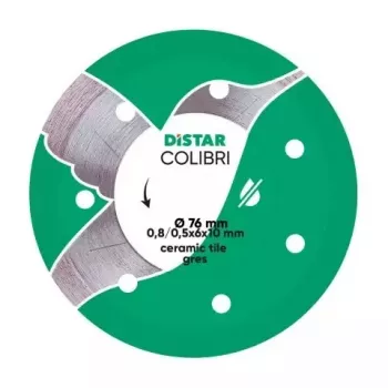 DISTAR COLIBRI Continuous Rim Diamond Blade 75 x 0.8 x 6 x 10H