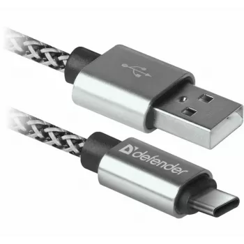 Defender USB-A to USB-C Cable 1.0m 2.1A White