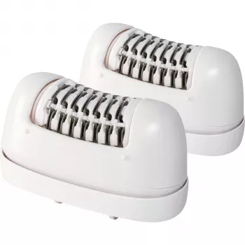 Beurer HL 76 Epilator Attachment Wet/Dry, 2-Pack Replacement Head, 32 Tweezers, Easy Click-On, Washable, for Legs, Arms, Underarms, Bikini