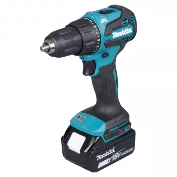 Makita DHP490TJX9 18V Brushless Combi Hammer Drill with 2x 5.0Ah Batteries, Charger & MAKPAC Case