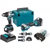 Makita DLX2592JX1 18V LXT Brushless 2-Piece Combo Kit with Hammer Drill, Impact Driver, 2x 5.0Ah Batteries, Rapid Charger and Makpac Case