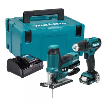 Makita CLX252SAJ 12V max CXT Cordless Combo Set with Drill Driver DF333D, Impact Driver TD110D, 2x 2.0Ah Batteries, Charger and Makpac Case