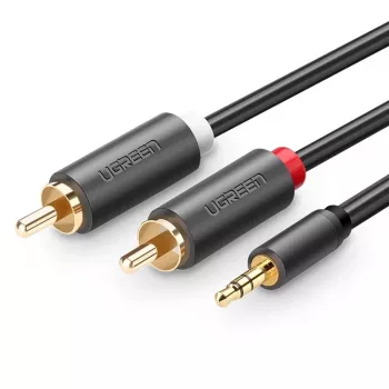 Ugreen 2x RCA to 3.5mm Audio Cable 1.5m Black