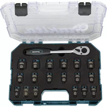 Makita E-30069 Impact Black Impact Socket Set with Ratchet