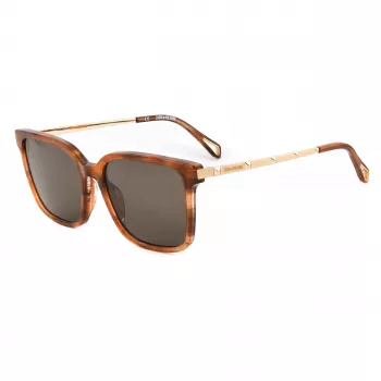 ZADIG & VOLTAIRE SZV308-5507LC Women's Sunglasses Havana with Brown Gradient Lenses, 55/18/140 mm