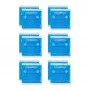Relaxdays Square Cooling Pads Blue 14 x 13 cm, Pack of 12