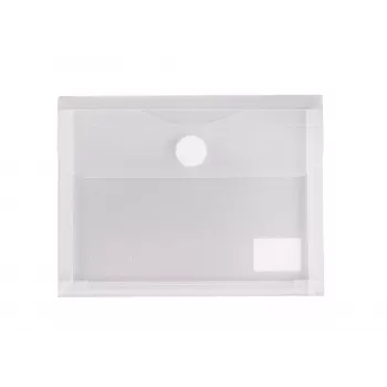 FolderSys Document Wallet A6 with Gusset, Transparent Matt