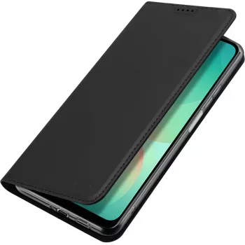 Nevox Vario Series Book Case for Samsung Galaxy A27 5G – Black PU Leather Wallet Case with Card Slots, Note Pocket and Stand Function
