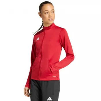 adidas Entrada 26 Women's Training Jacket Red JZ6601 Size L