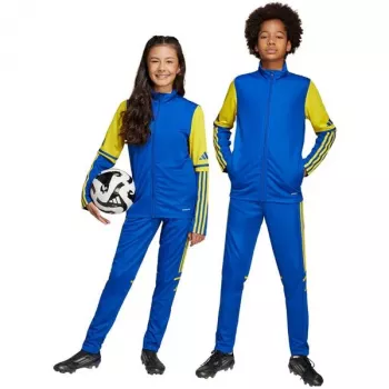 adidas Squadra 25 Training Trousers for Kids - Blue/Yellow - Size 152 cm (JP3154)