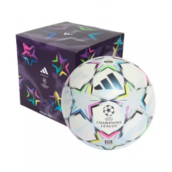 adidas UCL League 26/27 League Stage Box Football Size 4 White/Blue/Pink/Green KE9771