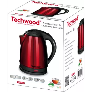 Techwood TBI-1855 Cordless Stainless Steel Kettle, 1.8 L (TBI-1855)