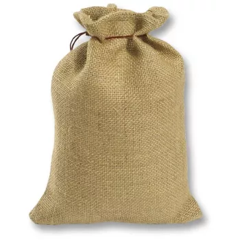 FOLIA J640 10 Natural Cotton Drawstring Fabric Bags 10 x 14 cm, Plain, Reusable, for Crafts, Gift Wrapping & Advent Calendars
