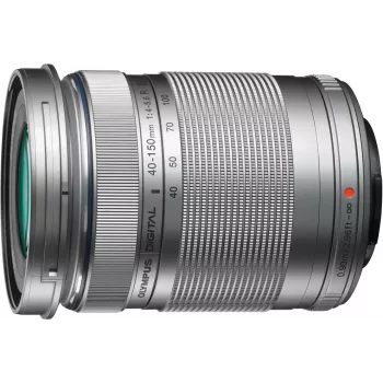 OM System M.Zuiko Digital ED 40-150mm f/4-5.6 R Lens, Micro Four Thirds, Silver (V315030SW001)
