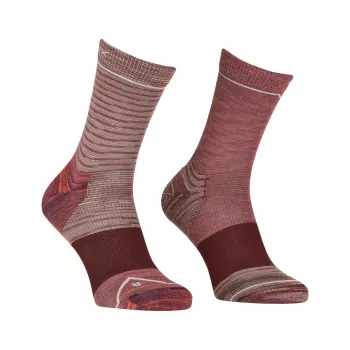 Ortovox Alpine Mid Socks Women's Hiking Socks - Wild Rose