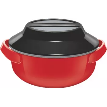 Milton Microwow 1000 Thermal Casserole, 0.82 L, Red (MT-6491-P)