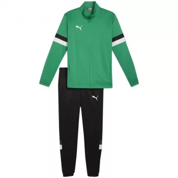 PUMA Men's Team Rise Full-Zip Tracksuit Forest Night/Puma Black Size L