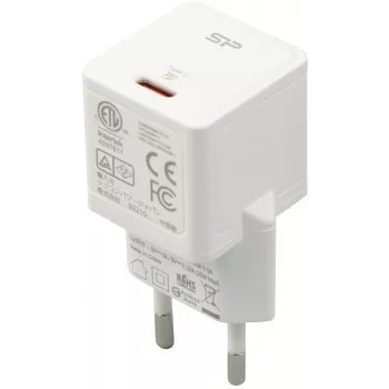 Silicon Power Boost Charger QM12 20W USB-C PD Charger, White (SP20WASYQM121PCW)