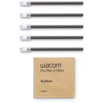 WACOM Pro Pen 3 Rubber Tips 5-Pack (ACK253010Z) – Replacement Tips for a Natural Paper Feel