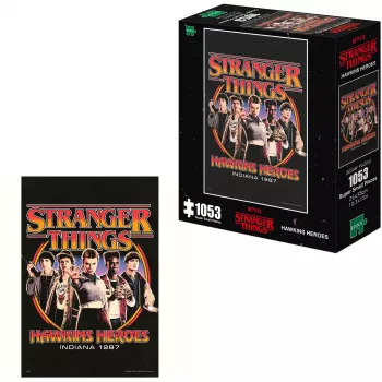 EPOCH Games Stranger Things Hawkins Heroes 1000-Piece Puzzle
