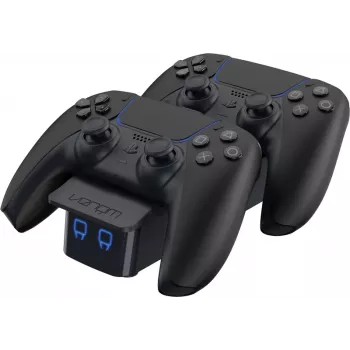 Venom Twin Docking Station for PS5 DualSense Controllers - Black