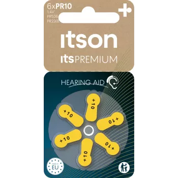 itson itsPREMIUM Zinc-Air Hearing Aid Battery PR10IT/6RM (PR230(10)IT/6RM)