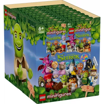 LEGO Bricks Minifigures 71053 Shrek Series (BOX) - 36 Blind Bags, Collectible Figures, Display Box