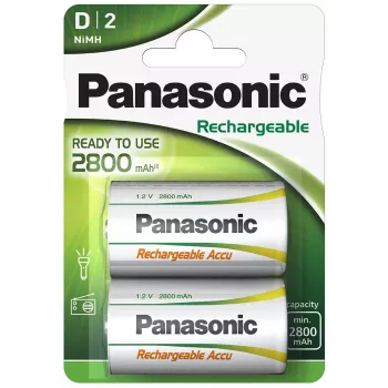 Panasonic Rechargeable NiMH Battery 2800mAh P20P/2B (HHR-1SRE/2B)