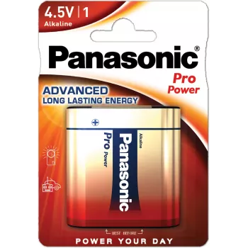 Panasonic Power Pack Gold 3LR12 4.5V Alkaline Flat Battery - 1 Pack (Blister)