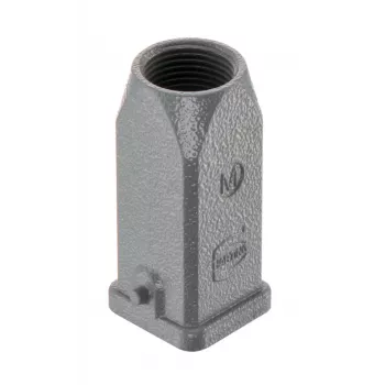 HARTING Han 3A Hood M20 Straight Cable Outlet Dust Grey 19200031440