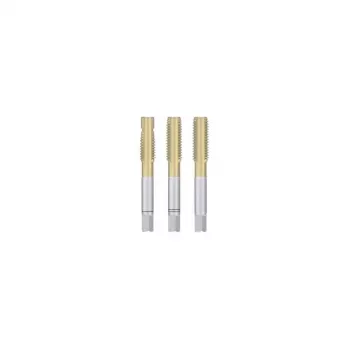 M5 Hand Tap Set, 3-Piece, HSSE TiN-Coated, DIN 352, 6HX, for Stainless Steel