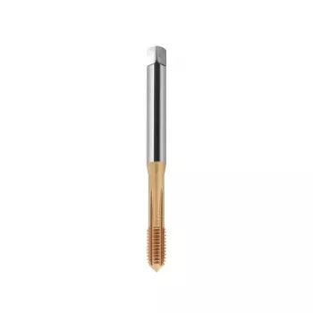 M2 DIN 371C 6HX thread former HSSE-PM TiN-coated, straight flutes, through hole