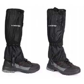 VIKING Triglav Gaiters S/M Black - Waterproof Walking and Trekking Gaiters with Aqua Thermo Tex Membrane