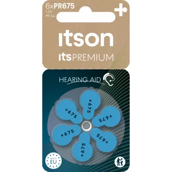 itson itsPREMIUM Zinc-Air Hearing Aid Battery PR675IT/6RM (PR675(44)IT/6RM)