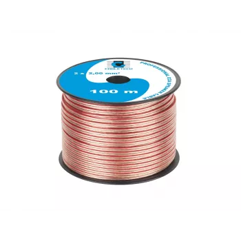 CABLETECH CCA 2.0mm Speaker Cable 100 m Red/Black