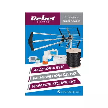 Rebel Electro RTV Accessory Advertising Poster A1 Glossy