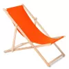 Classic Beech Wood Deck Chair GreenBlue GB183 Orange