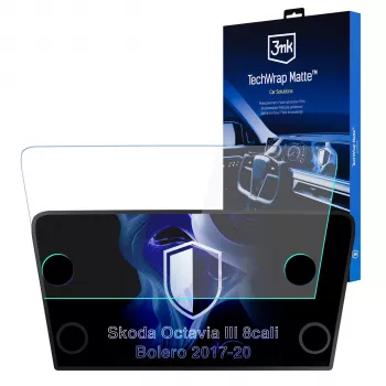 3MK PROTECTION Skoda Octavia III Bolero (2017-2020) TechWrap Matte Screen Protector for Centre Console