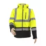 AWTOOLS Softshell Jacket T3 with Reflective Elements, Black, Size M