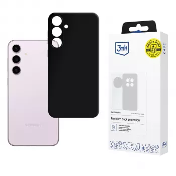 3mk Matt Case Pro for Samsung Galaxy S24 - Black Flexible TPU Back Cover, Military Drop Protection, Anti-Yellowing, Matte Finish