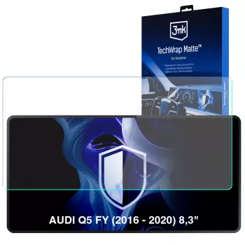 3MK PROTECTION Audi Q5 FY (2016-2020) 8.3 inch TechWrap Matte Centre Display Screen Protector