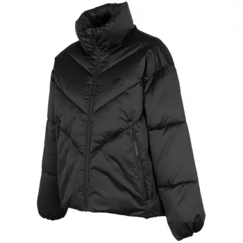 4F Women's Jacket, Quilted, Insulated, Deep Black H4Z22 KUDP019 20S