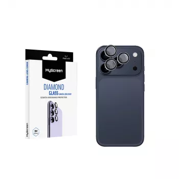 MyScreen Diamond Glass Camera Lens Protector for Apple iPhone 17 Pro - Ultra-Clear 9H Clear Glass, Scratch-Resistant, Easy Installation