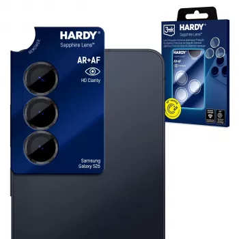 3mk Hardy Sapphire Lens for Samsung Galaxy S26 - Ultra-Thin 9H Camera Protection (5-Piece Set)