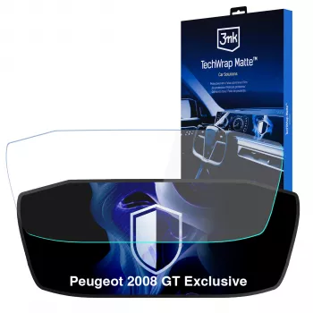3MK PROTECTION TechWrap Matte Screen Protector for the Instrument Cluster of the Peugeot 2008 GT Exclusive