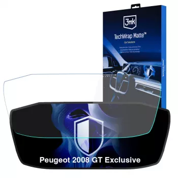 3MK PROTECTION TechWrap Matte Screen Protector for the Instrument Cluster of the Peugeot 2008 GT Exclusive