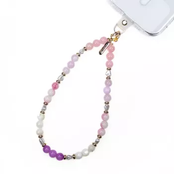 Crong Phone Charm with Pastel Beads – Universal Wrist Strap for Smartphones