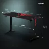 Diablo X-Mate 1400 Gaming Desk 140 cm x 60 cm Black