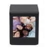 LOVEINSTANT Photo Storage Box for Fujifilm Instax Square - Black with Viewing Window, Holds 100 Photos